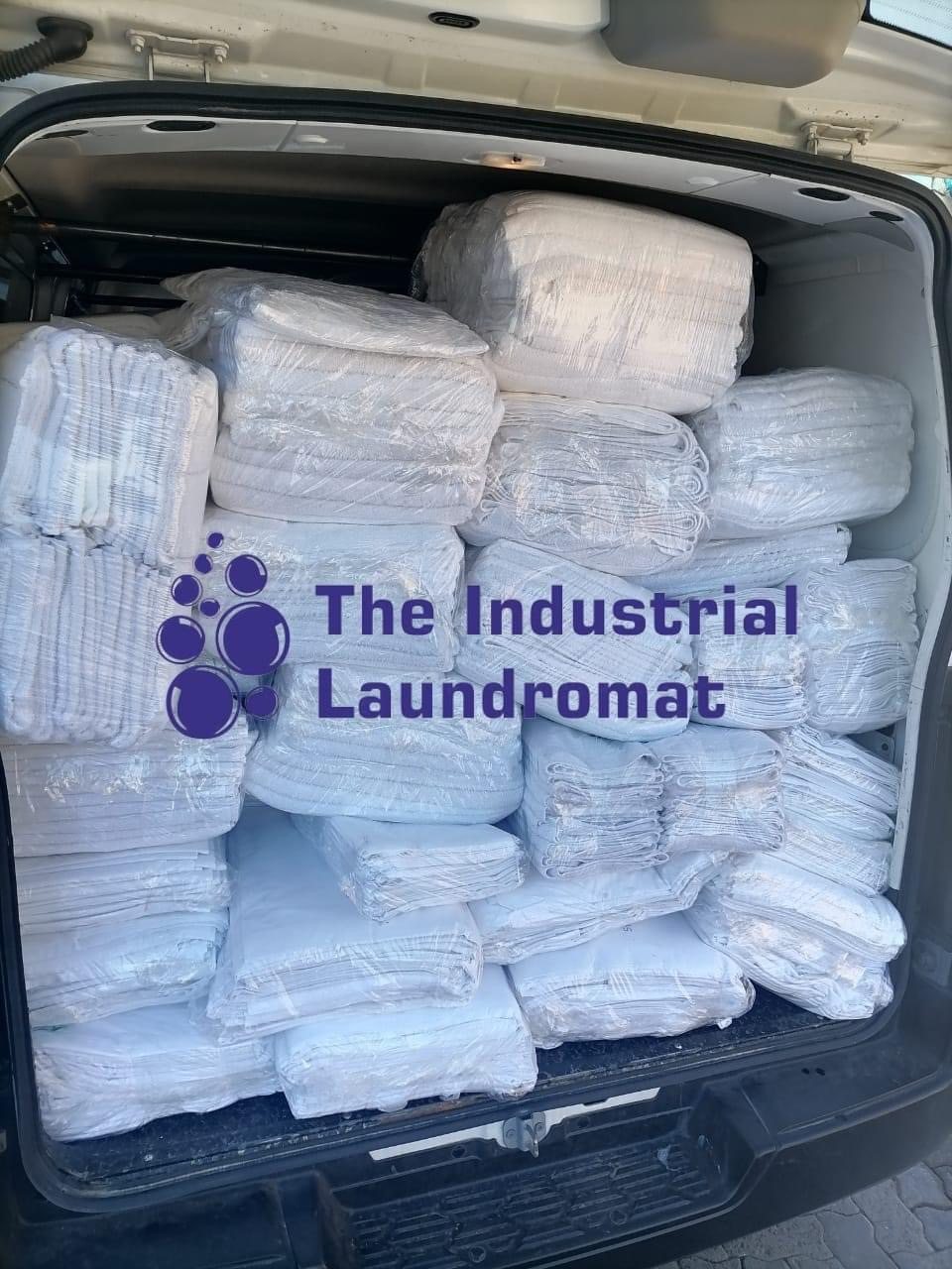 Packaged linen ready for delivery